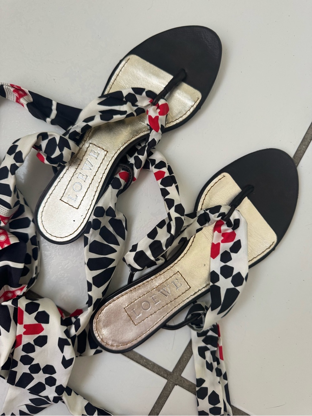 Women’s Silk LOEWE Sandal size 36 - Picture 3 of 7
